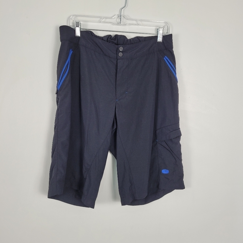 Sugoi RPM-X Short‎ Black and Electric Blue Nylon Adjustable Waist